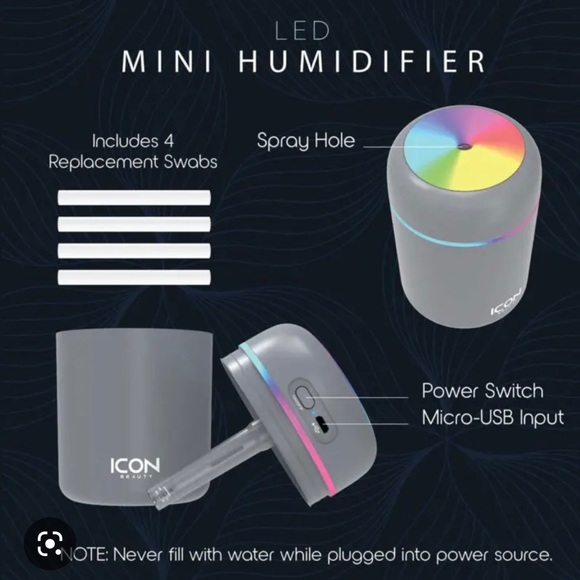 NEW ICON BEAUTY LED MINI HUMIDIFIER- - Picture 2 of 6